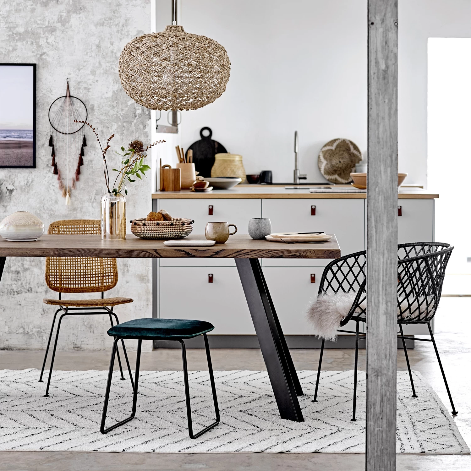 Bloomingville Baumwollteppich Muster â Bild 4