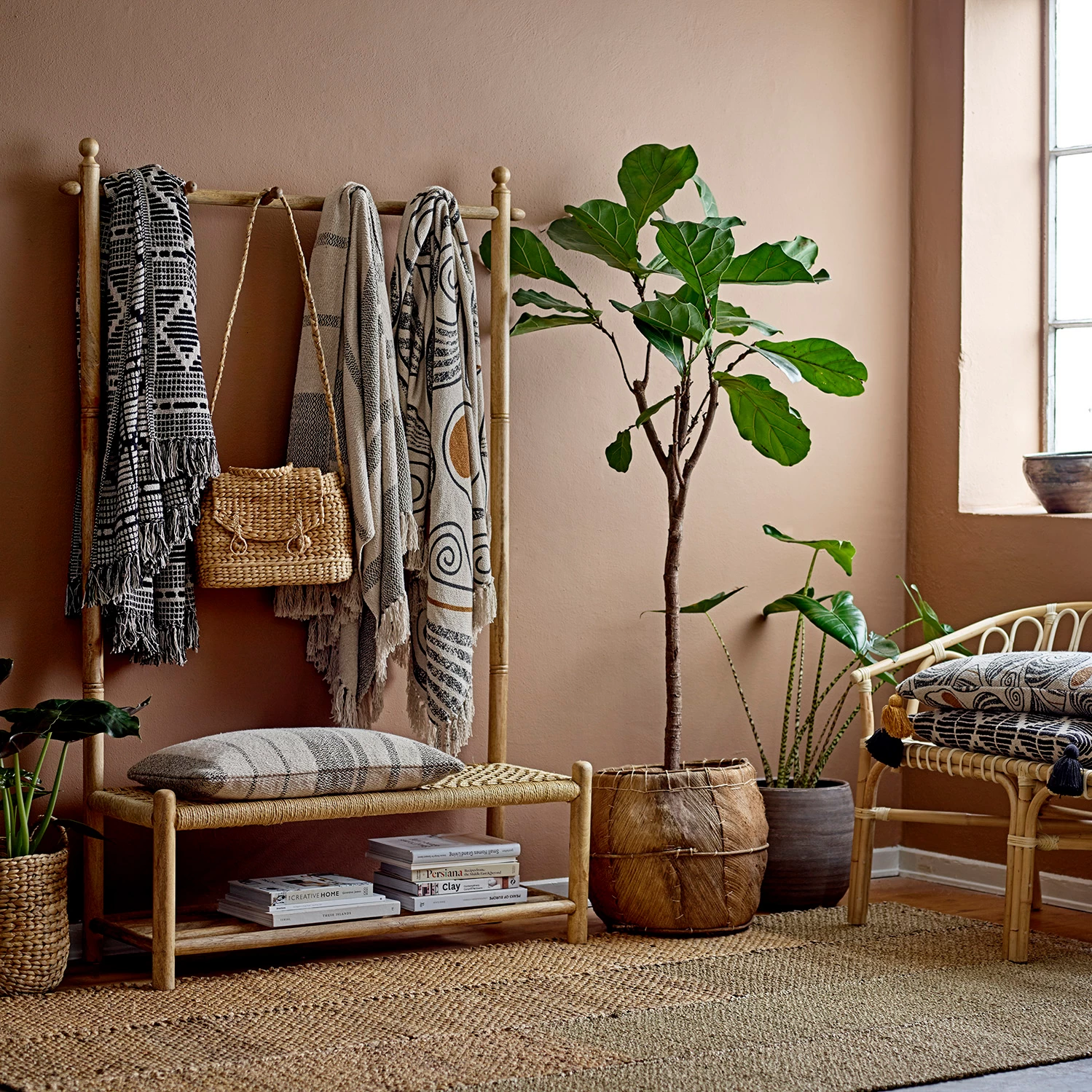 Bloomingville Wolldecke Gestreift 130 X 160cm â Bild 3