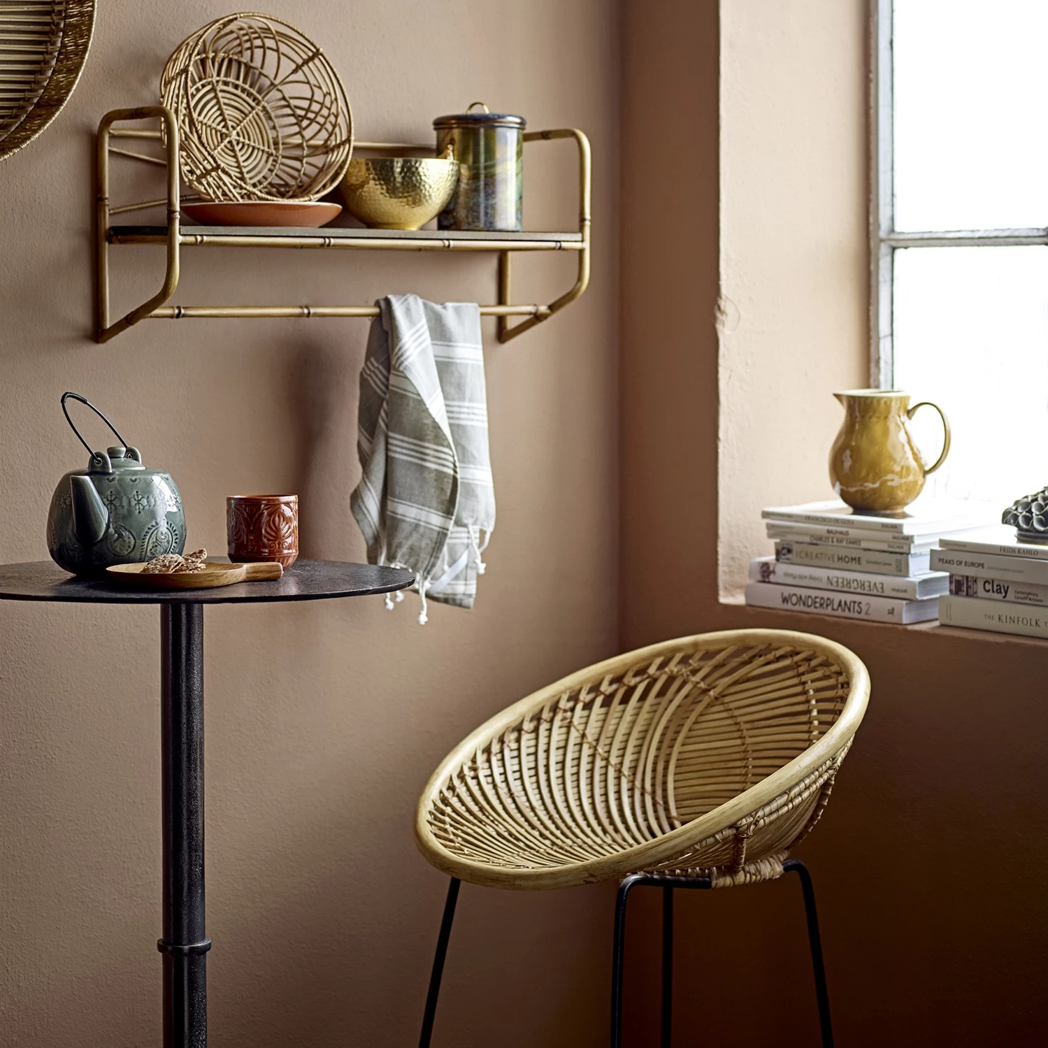 Bloomingville Yonne Barstuhl Rattan – Bild 4