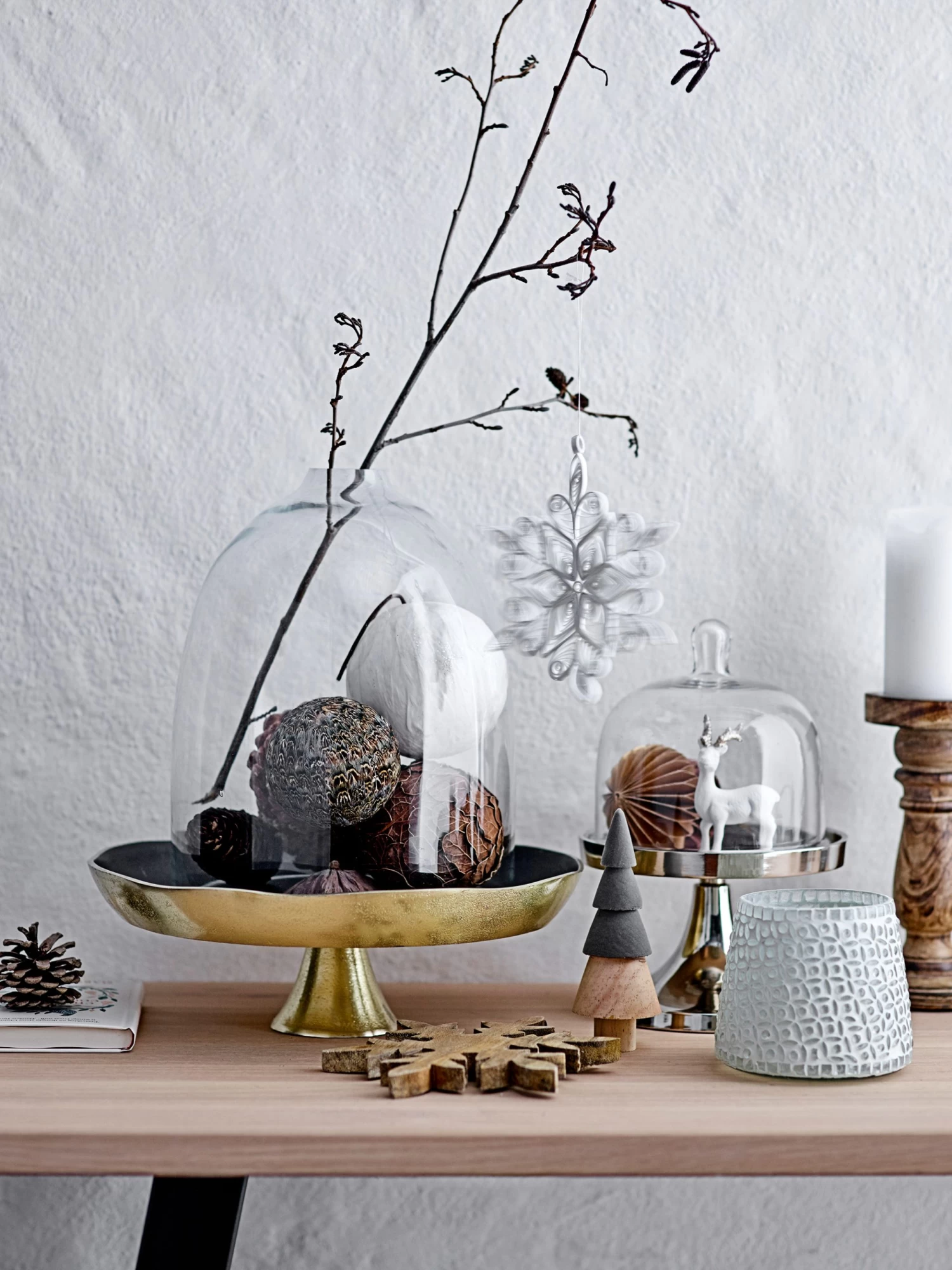 Bloomingville Misba Weihnachtskugel Ø9cm 4 Teile – Bild 3