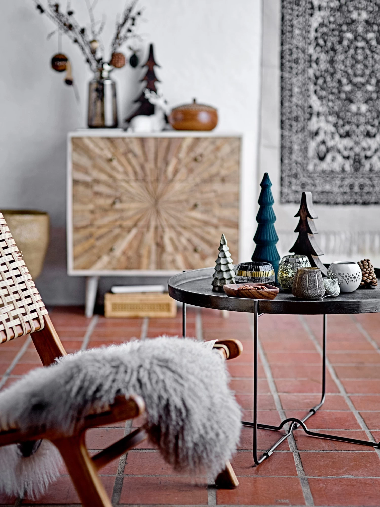 Bloomingville Misba Weihnachtskugel Ø9cm 4 Teile – Bild 5