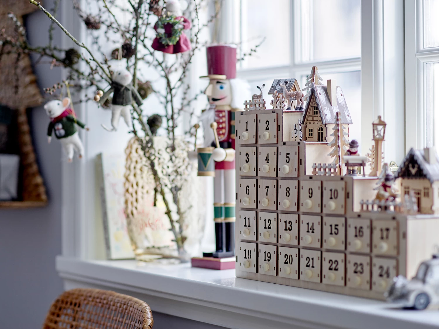 Bloomingville Darren Nussknacker Dekoration 38cm 2 Teile – Bild 5