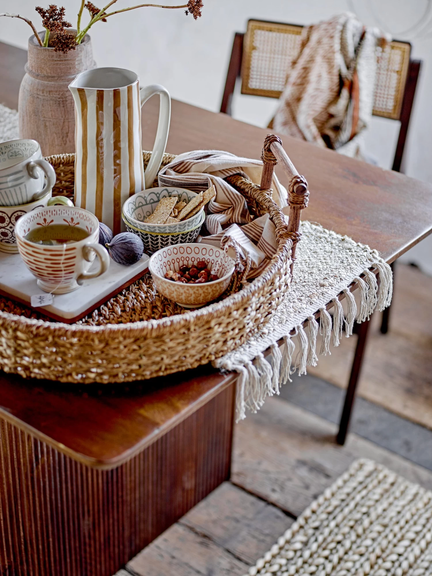 Bloomingville Begonia Kanne Steingut 23,5cm – Bild 4