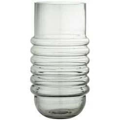 Bloomingville Belma Vase Glas 16x30 Cm, Grau