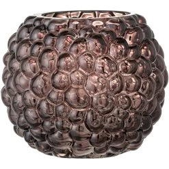 Bloomingville Bendine Vase Glas Ø15 Cm, Braun