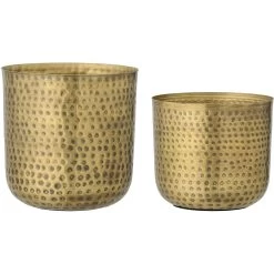 Bloomingville Bobie Topf 2 Teile, Messingfarben Metall