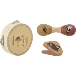 Bloomingville Driss Spielzeug-Instrumente Furnierholz 3 Teile