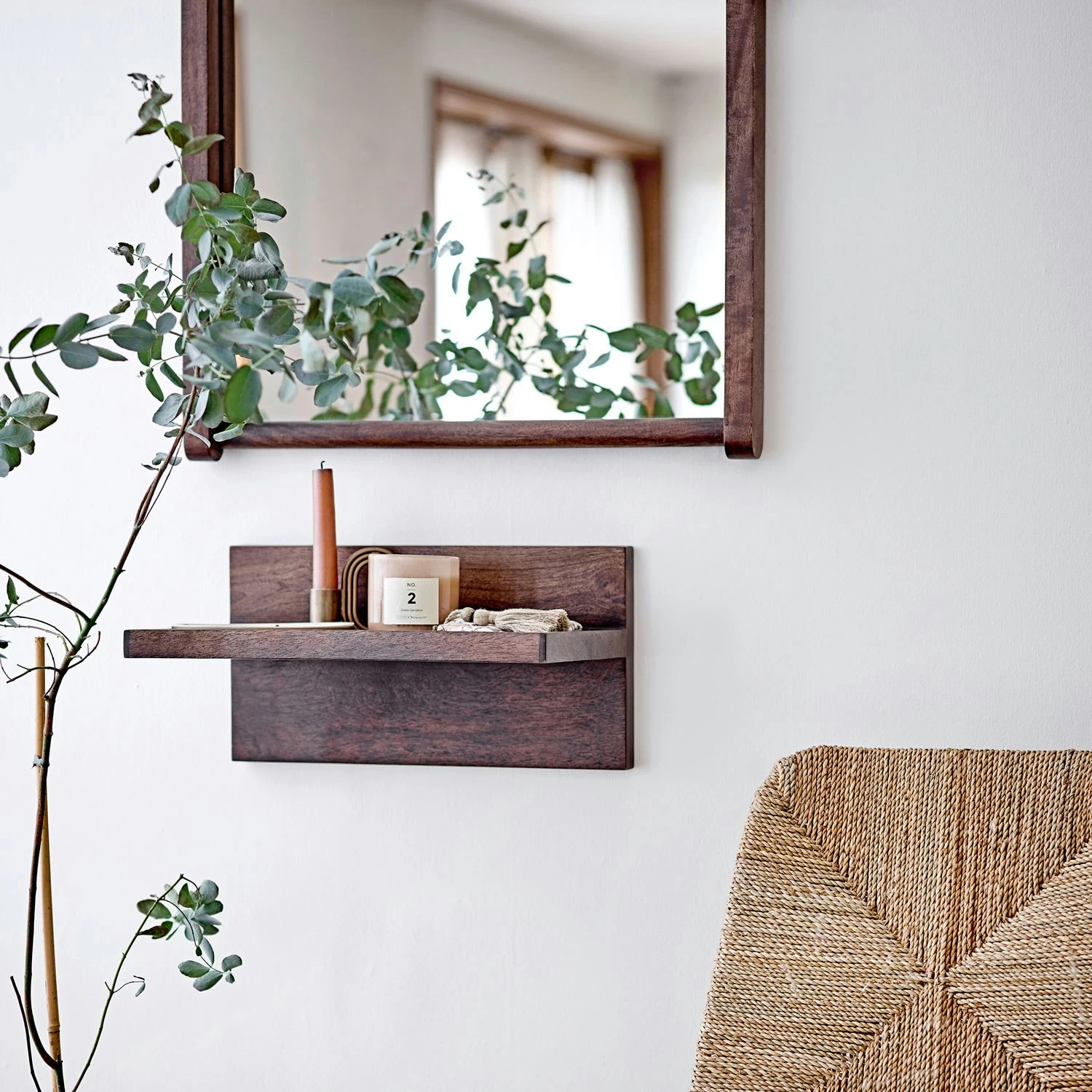 Bloomingville Ebbi Spiegel 82x48 Cm, Dunkel Gebeizt – Bild 3