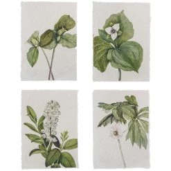 Bloomingville Fribo Poster 25,5x35 Cm 4 Teile, Grün