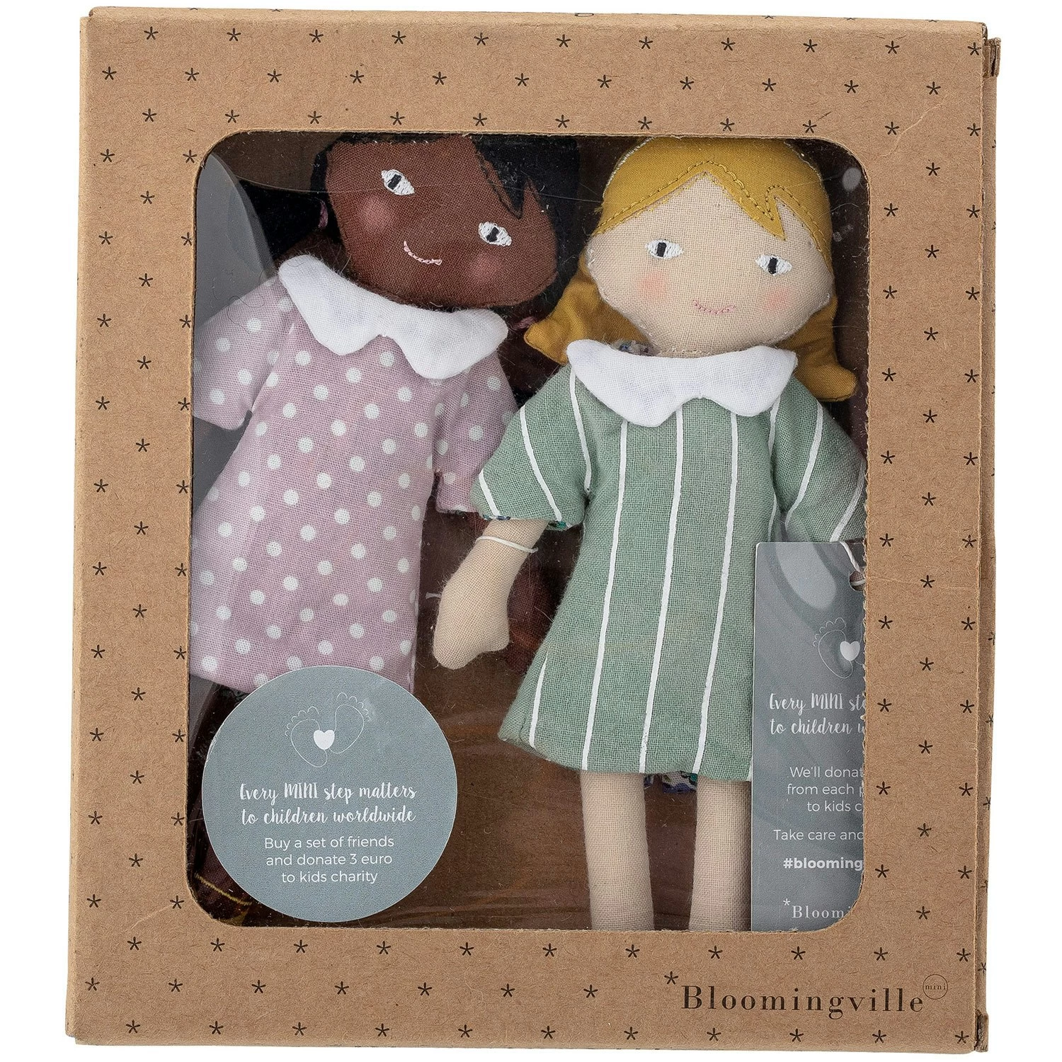 Bloomingville Hella And Stella Puppen Baumwolle 2 Teile – Bild 4