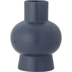 Bloomingville Iko Vase Steingut 19 Cm, Blau
