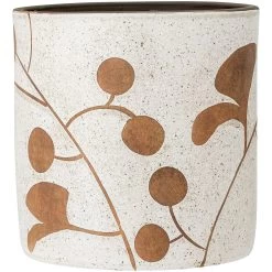 Bloomingville Janis Deco Topf Terrakotta Ø20 Cm, Weiß