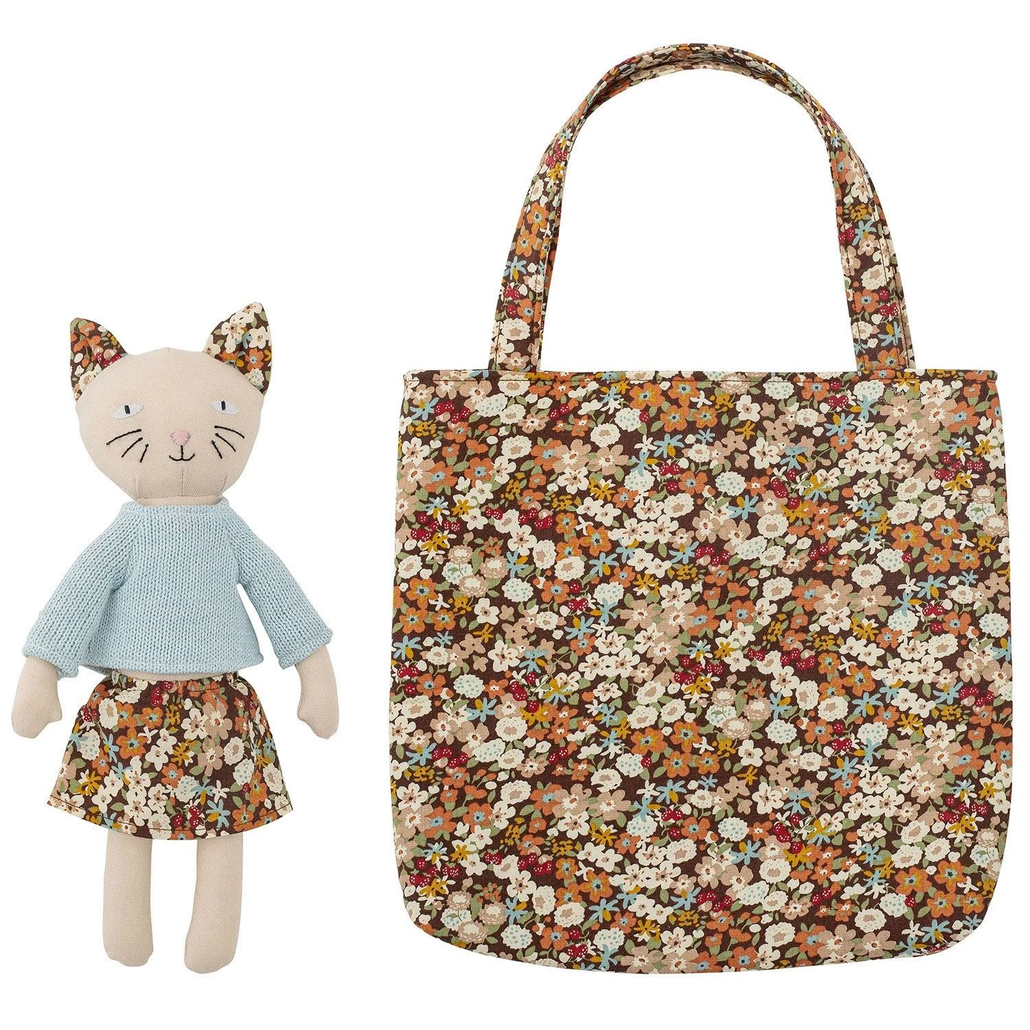 Bloomingville Moe Plüschtier Mit Tasche Baumwolle