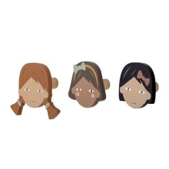 Bloomingville Rosalia Haken Braun, 3-er Set