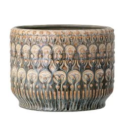 Bloomingville Steinzeug Topf H15, Multi