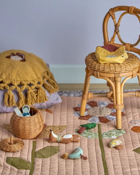 Bloomingville Tanne Wanddekoration 100x100 Cm, Rose – Bild 3