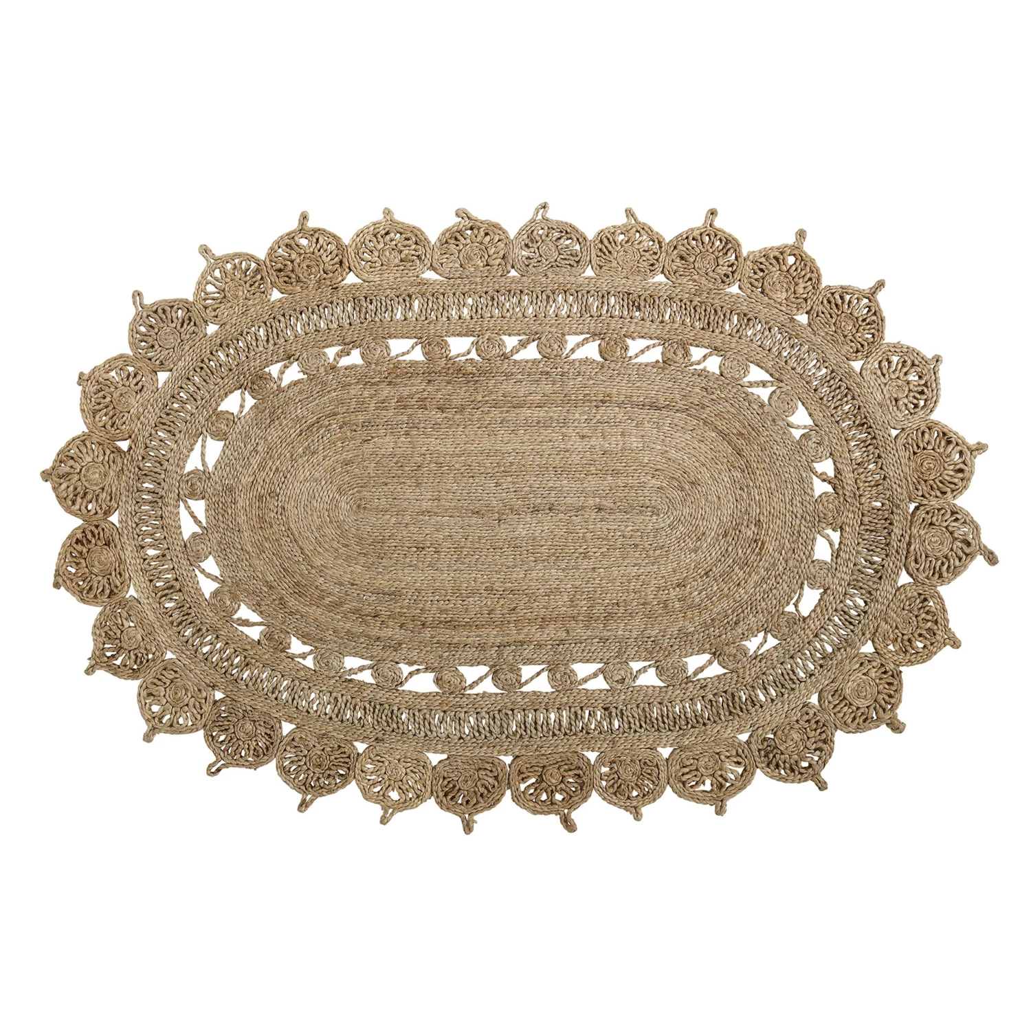 Bloomingville Juteteppich Oval